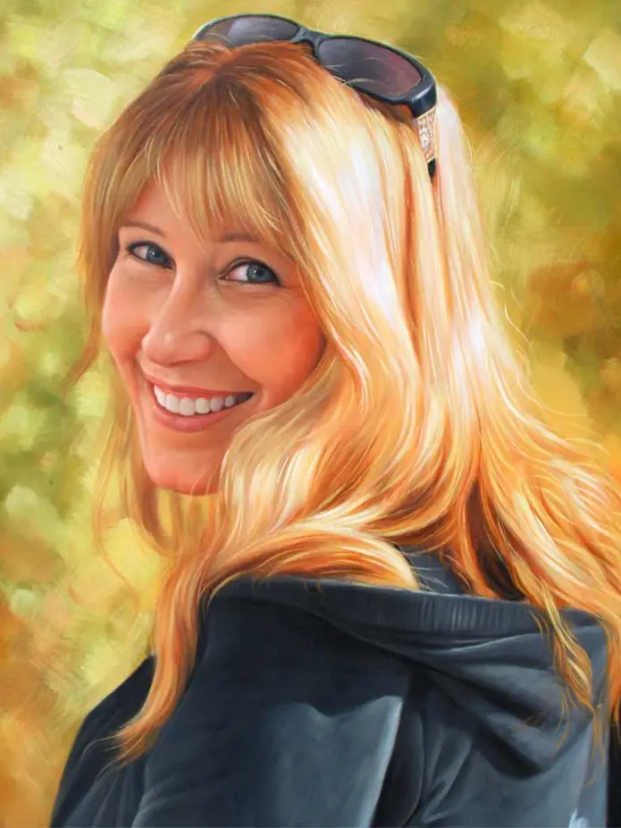 Family portrait — hand-painted portrait 4