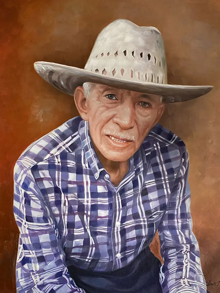 Family portrait — hand-painted portrait 7