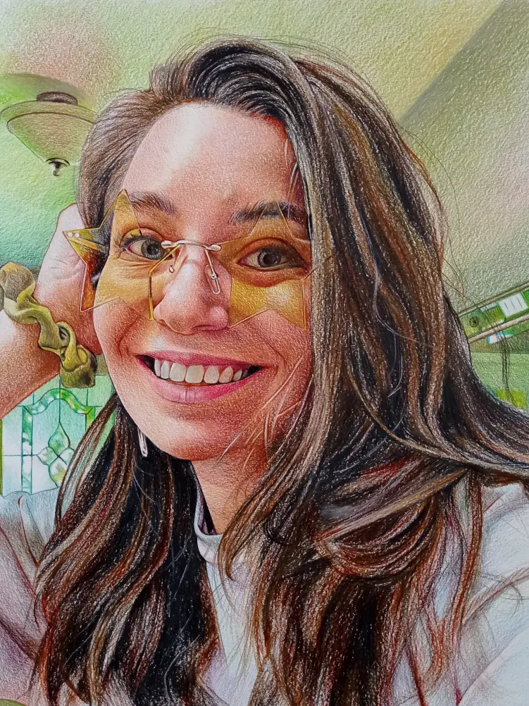Family portrait — hand-painted portrait 10