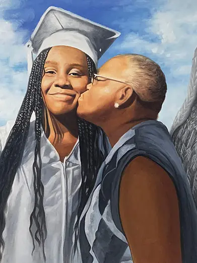 Memorial portrait — hand-painted portrait 2