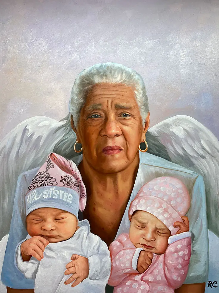 Memorial portrait — hand-painted portrait 7