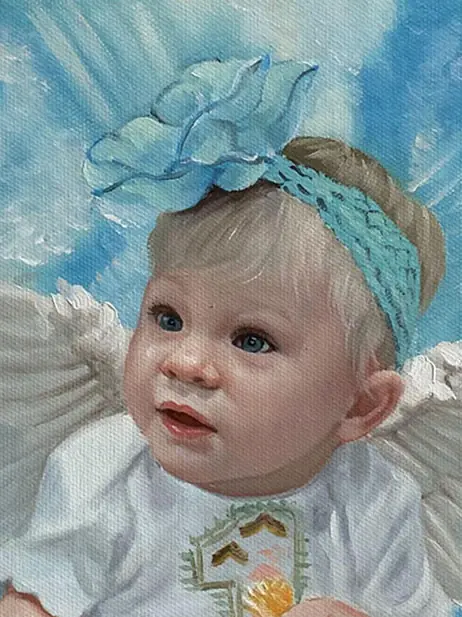 Memorial portrait — hand-painted portrait 8