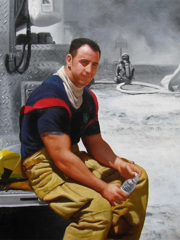 Memorial portrait — hand-painted portrait 10
