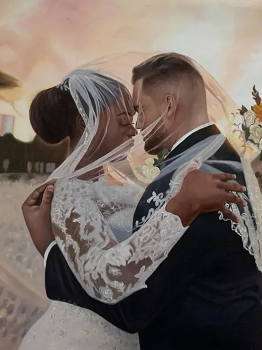 Wedding portrait — hand-painted portrait 5