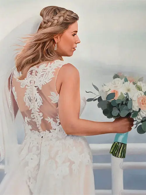 Wedding portrait — hand-painted portrait 7