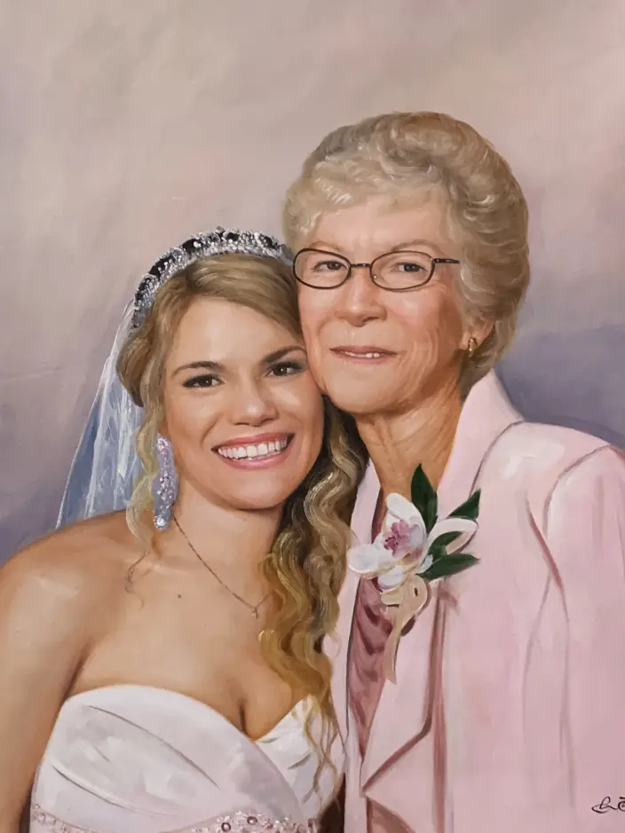 Wedding portrait — hand-painted portrait 9
