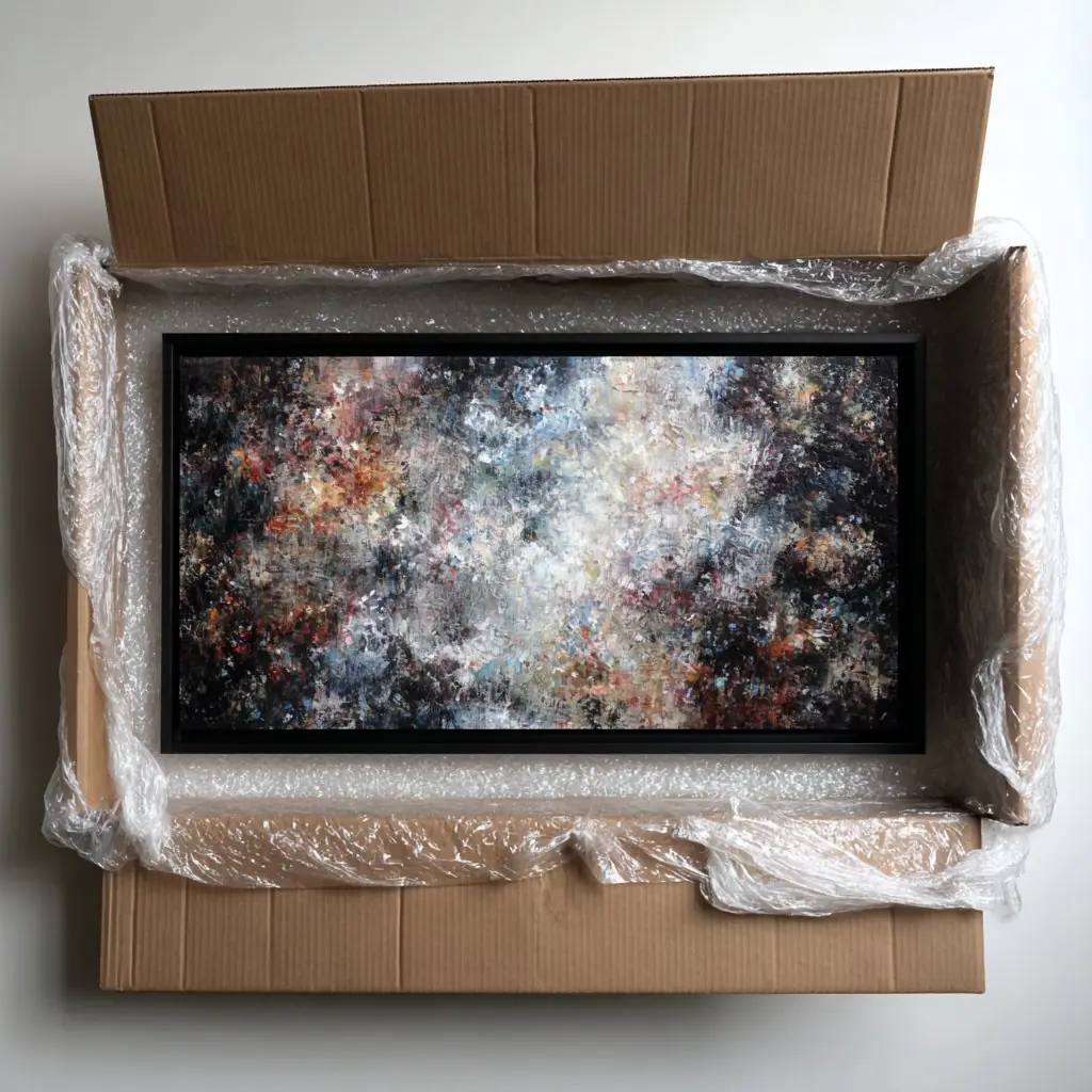 A blind-shipped carton ready to send to a client's customer