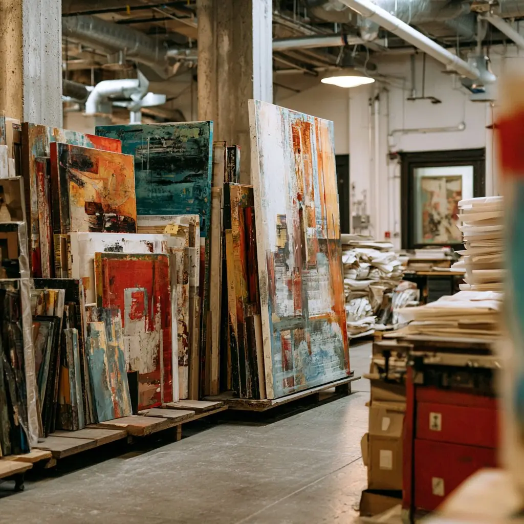 Hand-painted work produced at trade pricing, built for resale margin