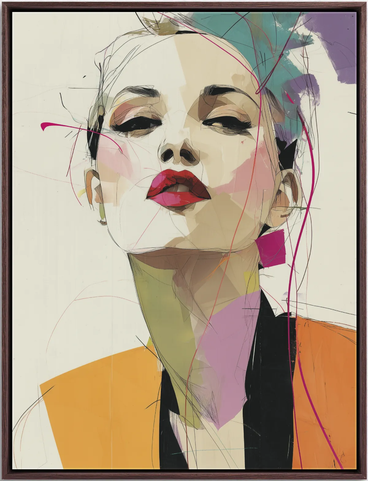 Hand-painted portrait artwork